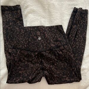 Lululemon Align Black and Brown Patterned Leggings
